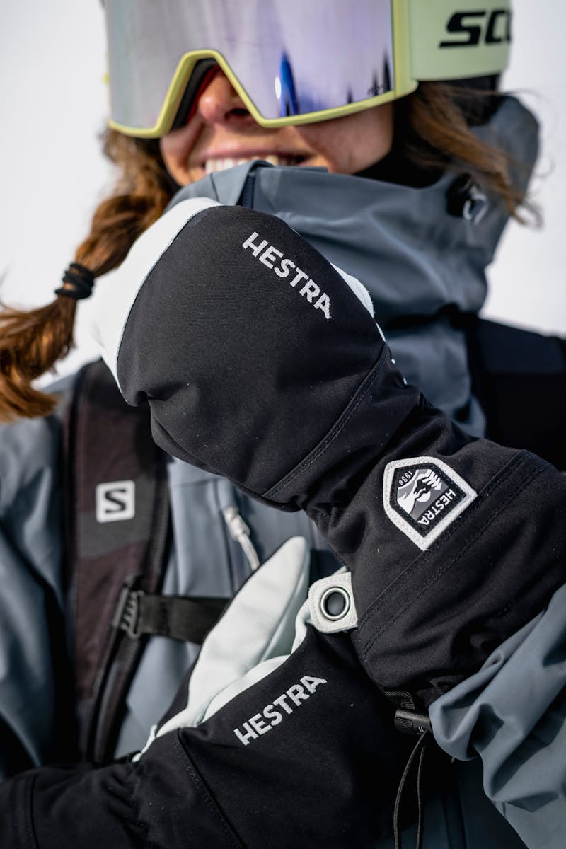 Army Leather Heli Ski Mitt Vante