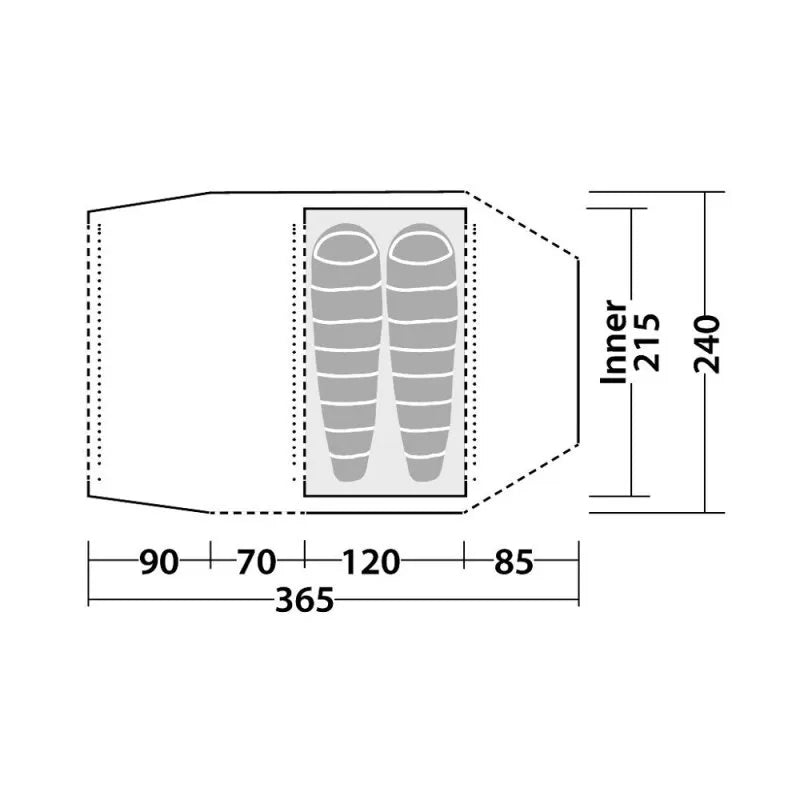 Goshawk tunneltält 2EX 2p