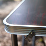 Campingbord med 4 pallar