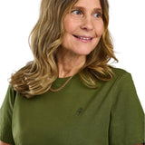 3-pack T-shirt Dam Pinewood White/Pine/Lantana
