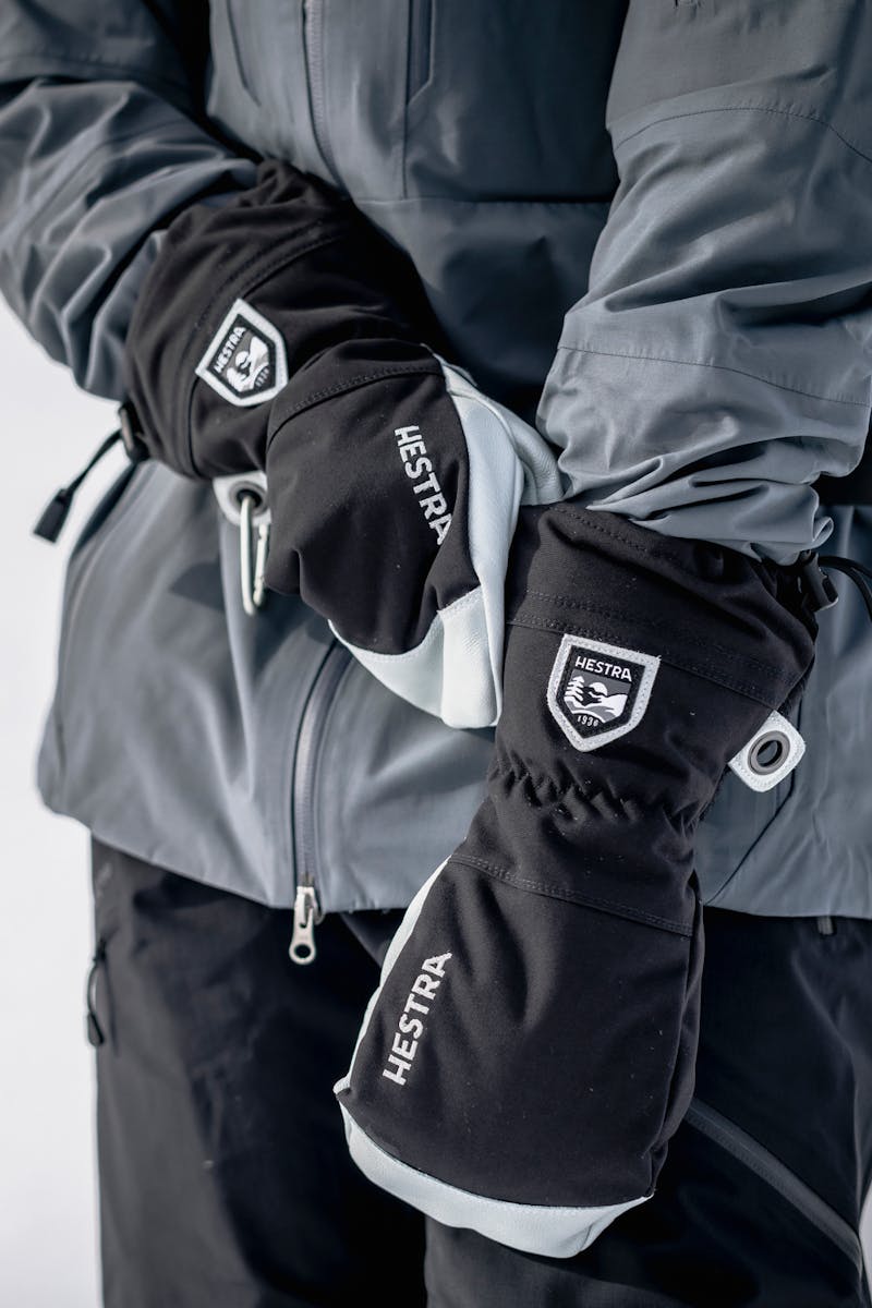 Army Leather Heli Ski Mitt Vante