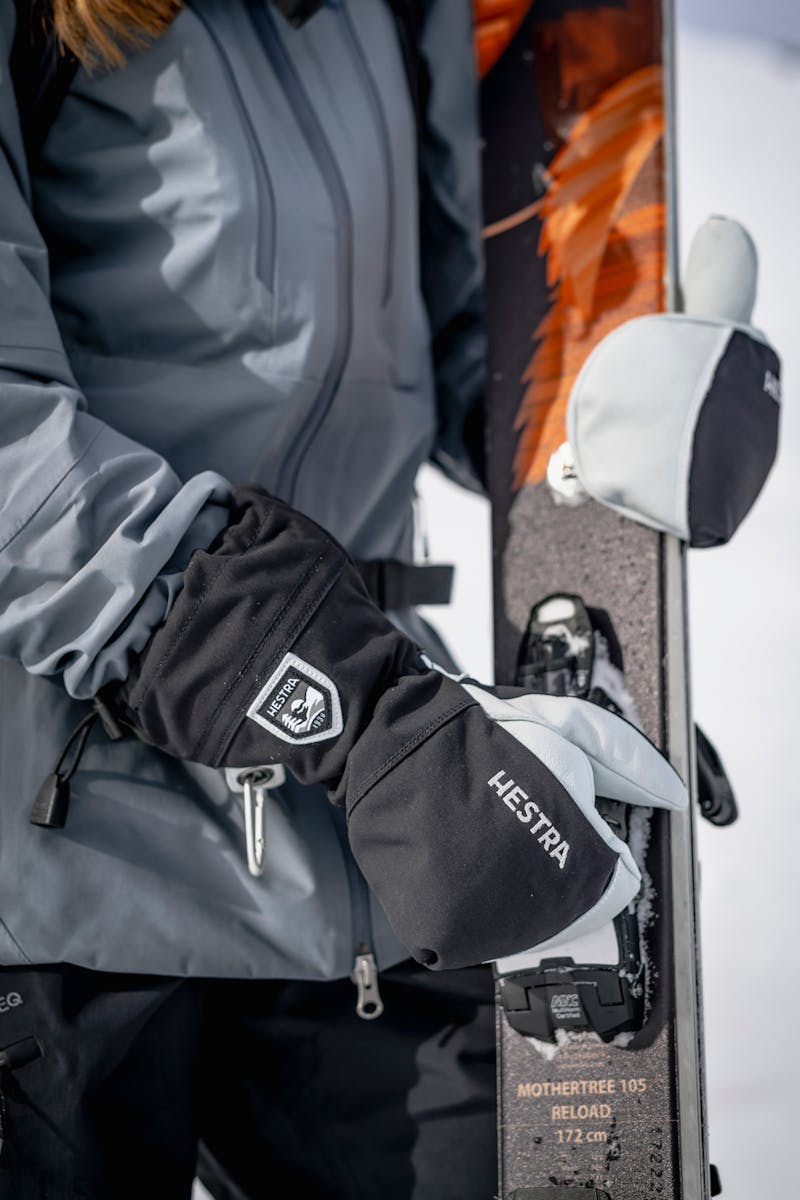 Army Leather Heli Ski Mitt Vante