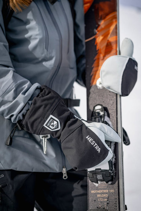 Army Leather Heli Ski Mitt Vante