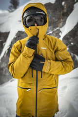 Army Leather Wool Terry 5-finger Handske