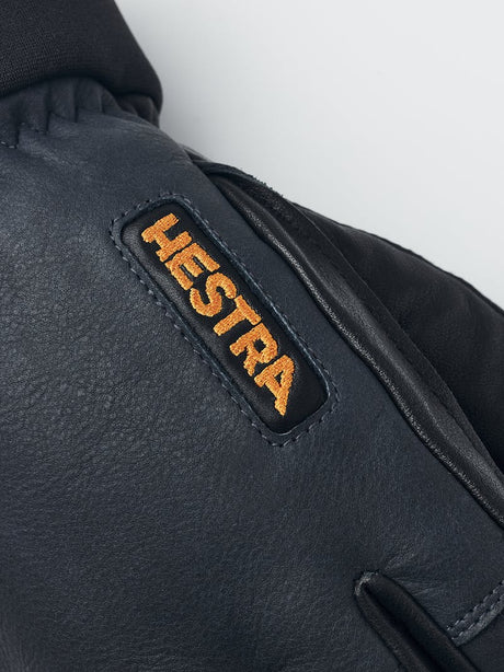 Army Leather Wool Terry 5-finger Handske