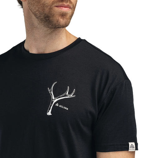 LightWool 140 classic tee antler Herr