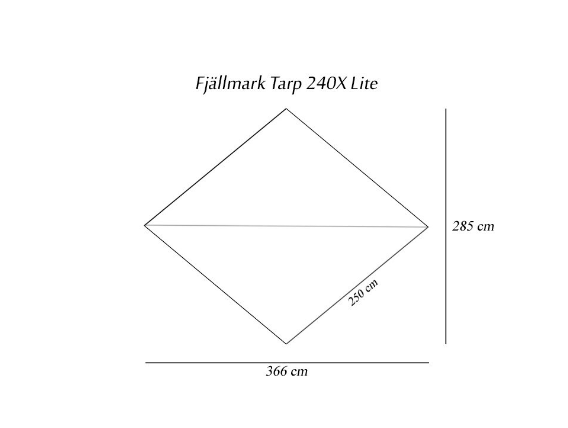 Snug diagonal tarp