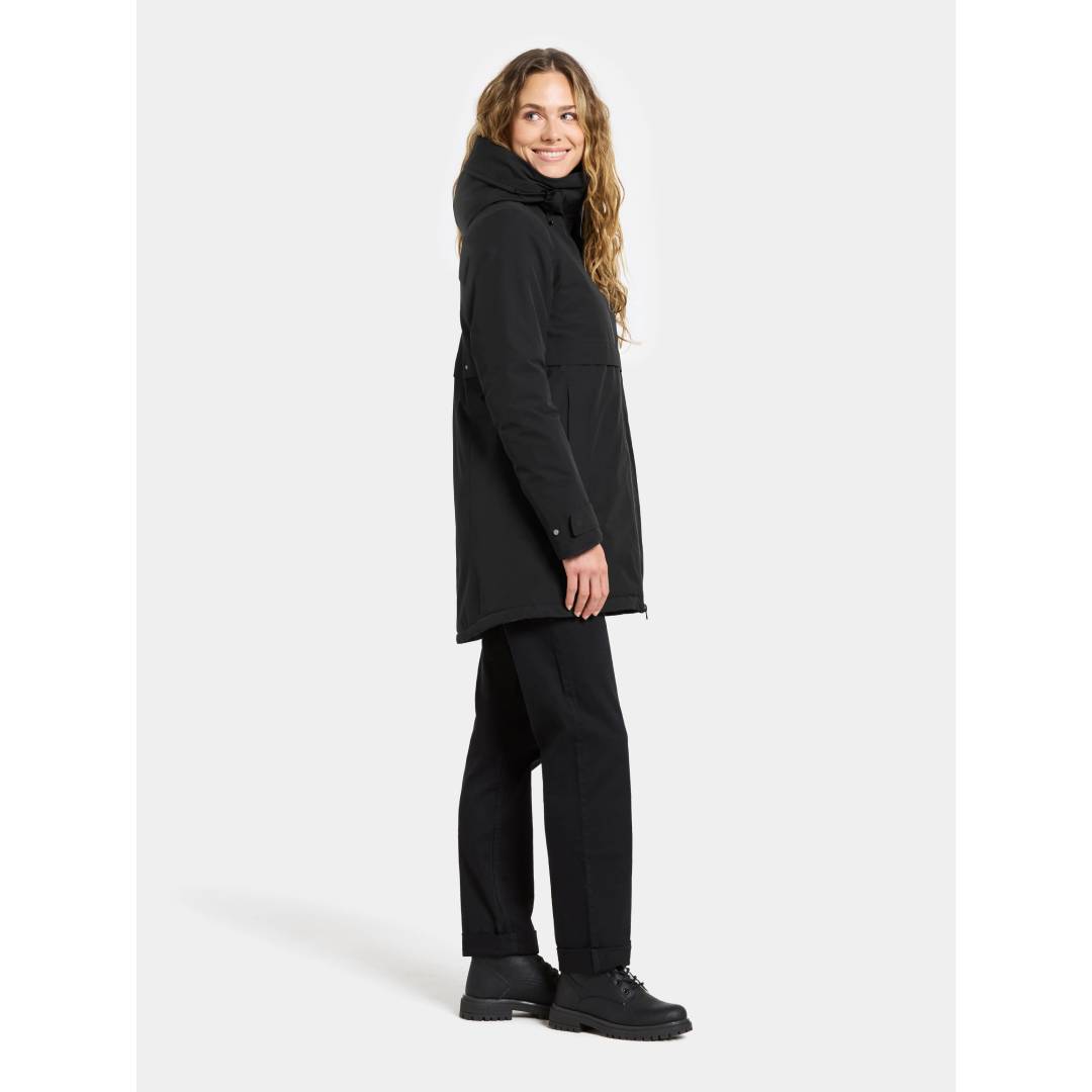 Helle Parka W Dark Black Right 1